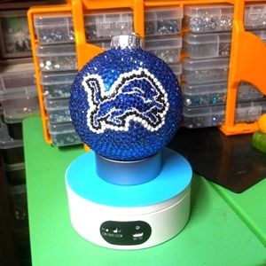 Handmade xmas ornament NFL Detroit Lions